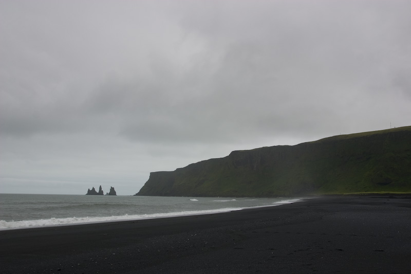 Black Sand Beach And Reynisdrangur